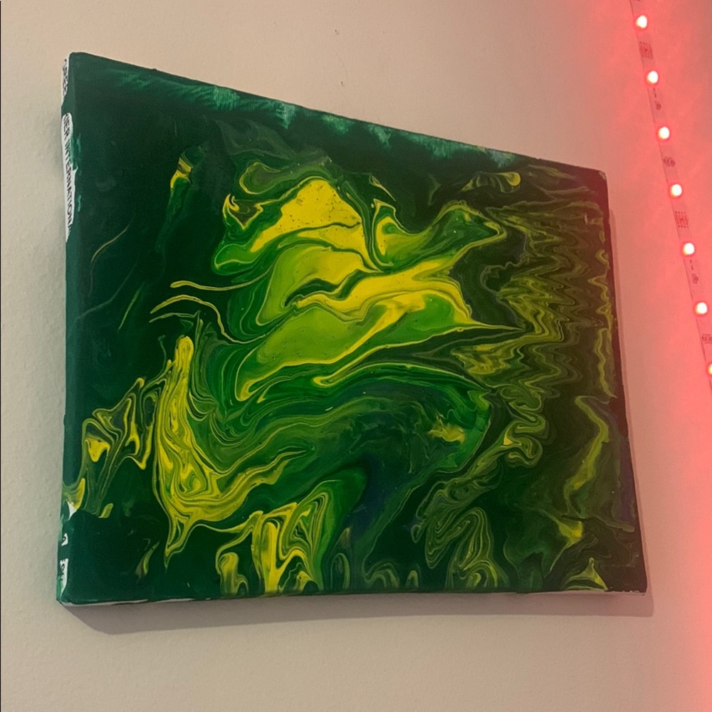 Enraptured & raptured homemade art piece